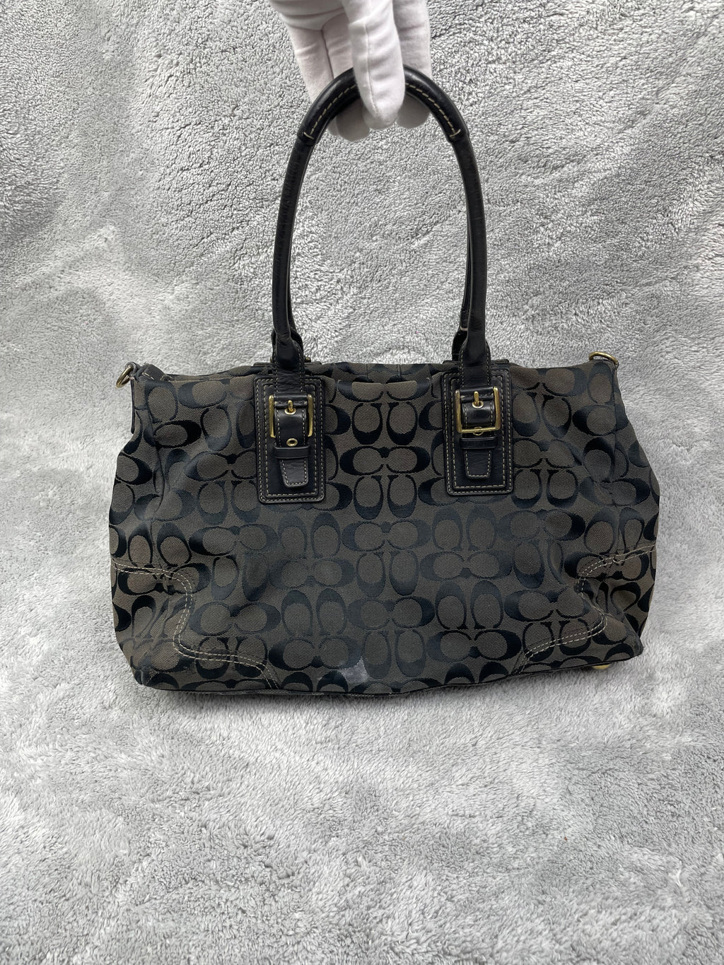 Coach Y2K Shoulder Bag | Black Monogram