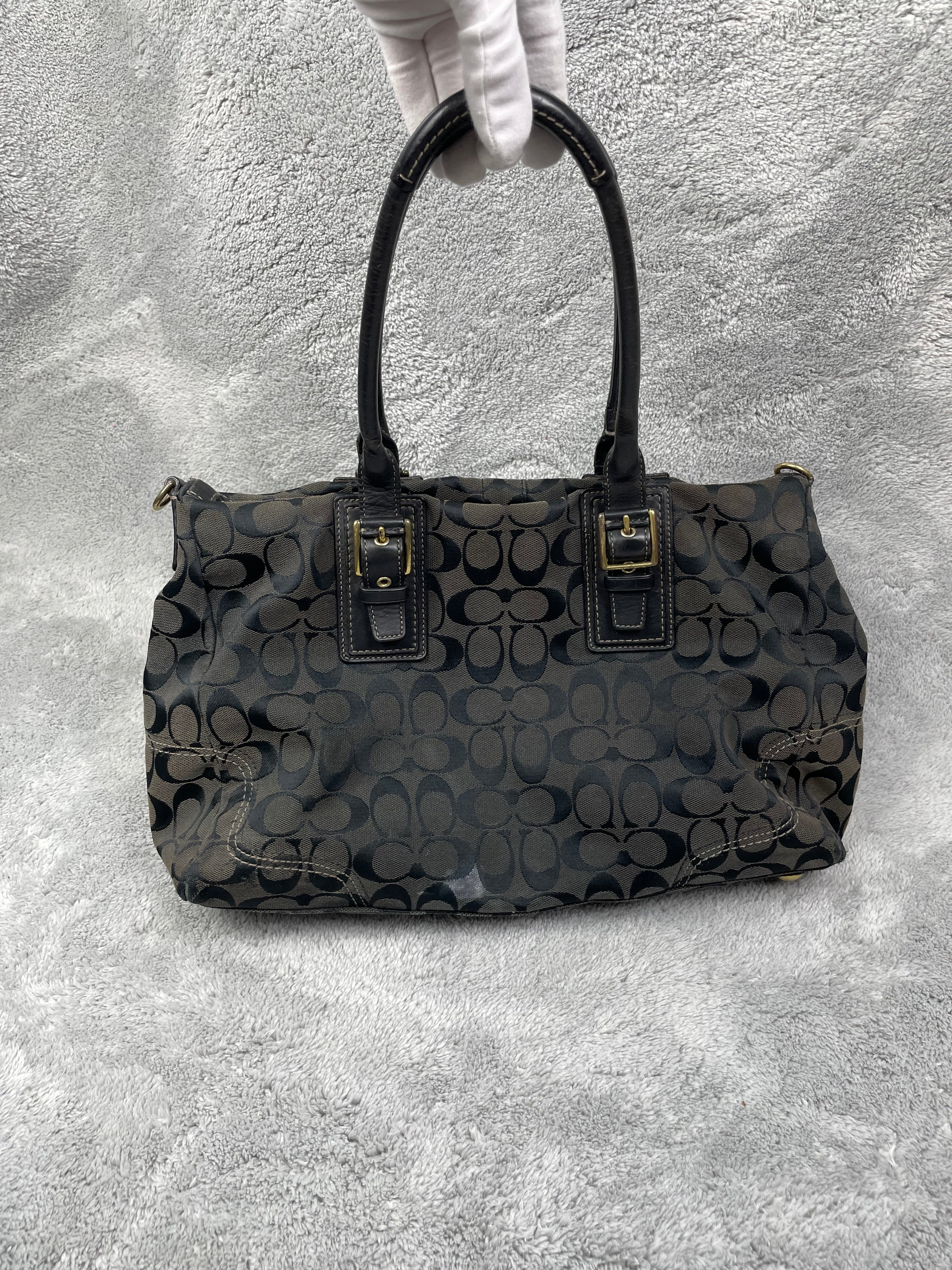 Coach Y2K Shoulder Bag | Black Monogram