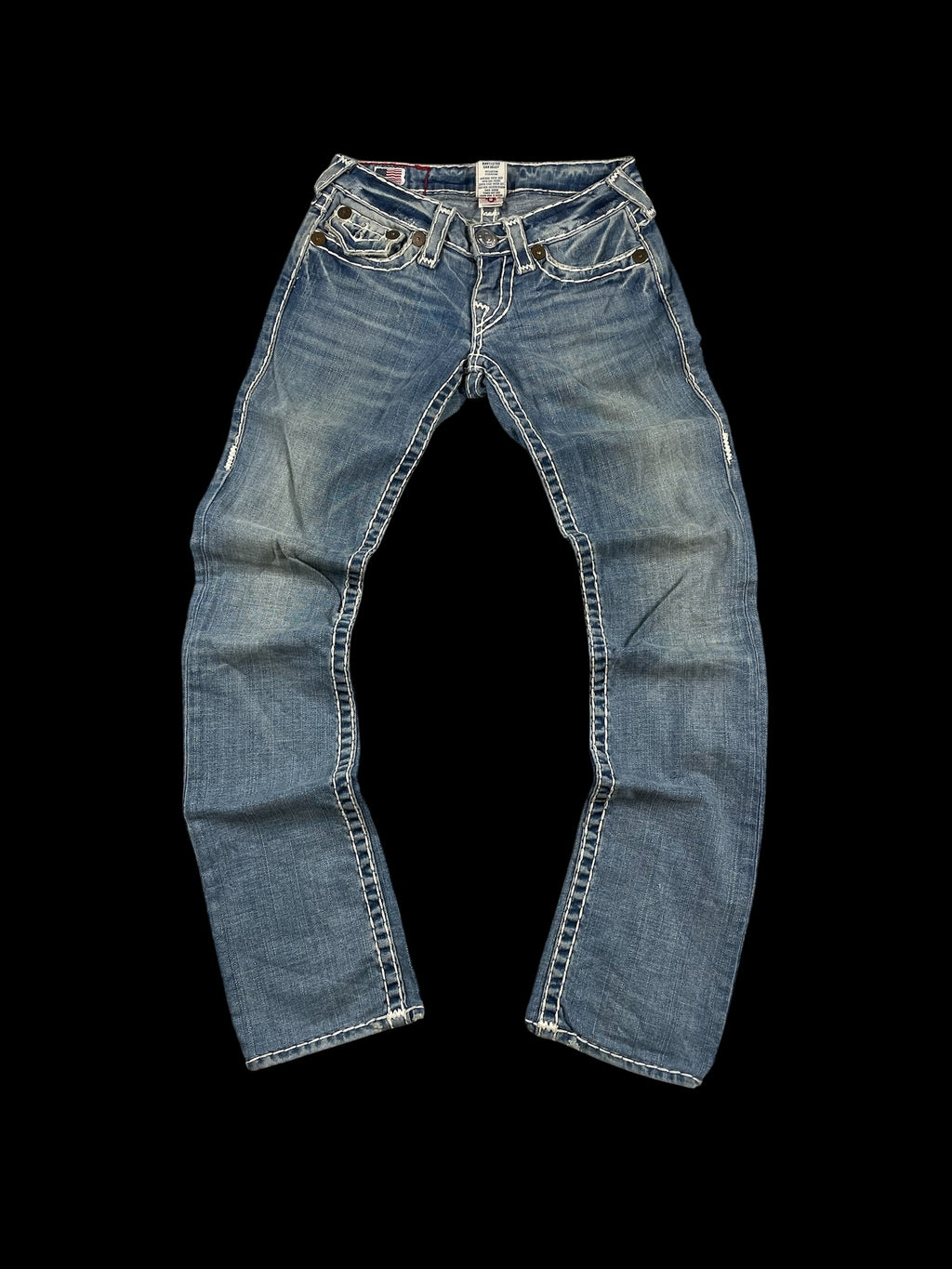 True Religion Women's Low-Rise Straight Leg Jeans (S/M)