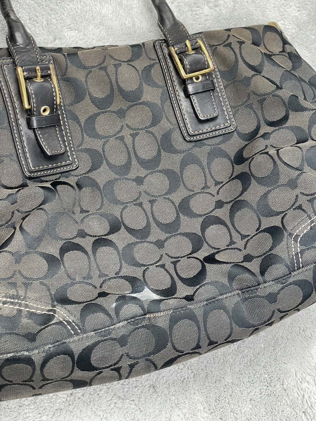 Coach Y2K Shoulder Bag | Black Monogram