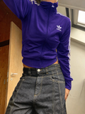 Adidas FIrebird Track Jacket Lila/Weiß (S)