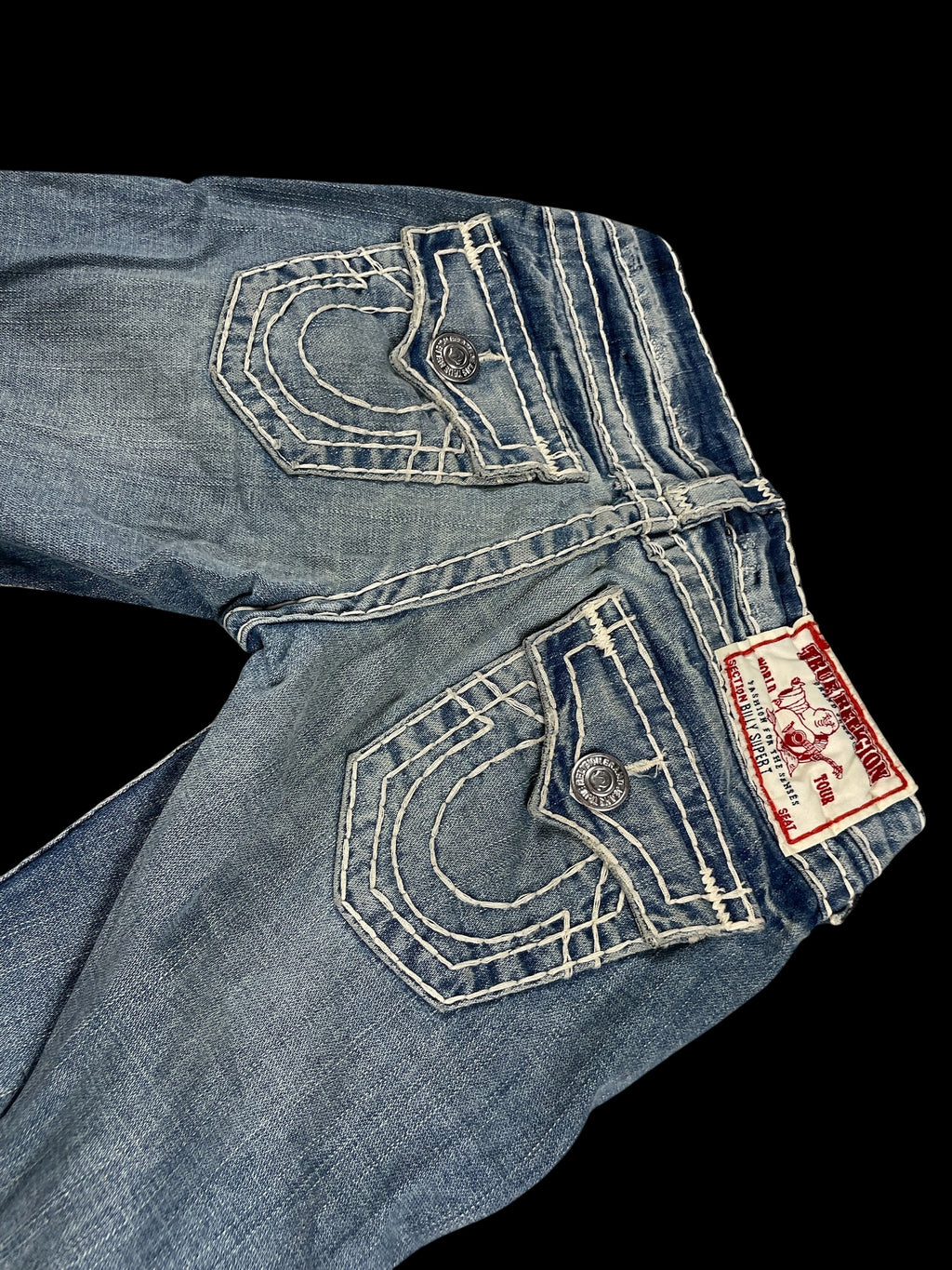 True Religion Women's Low-Rise Straight Leg Jeans (S/M)