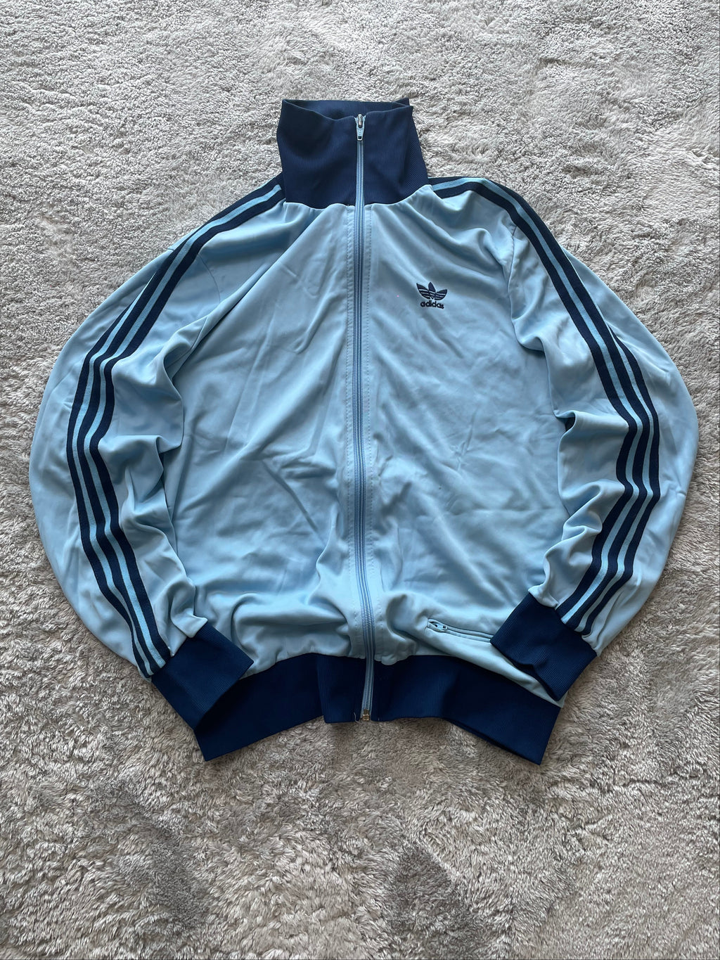 Adidas 90s Firebird Track Jacket | babyblue/blue (S)