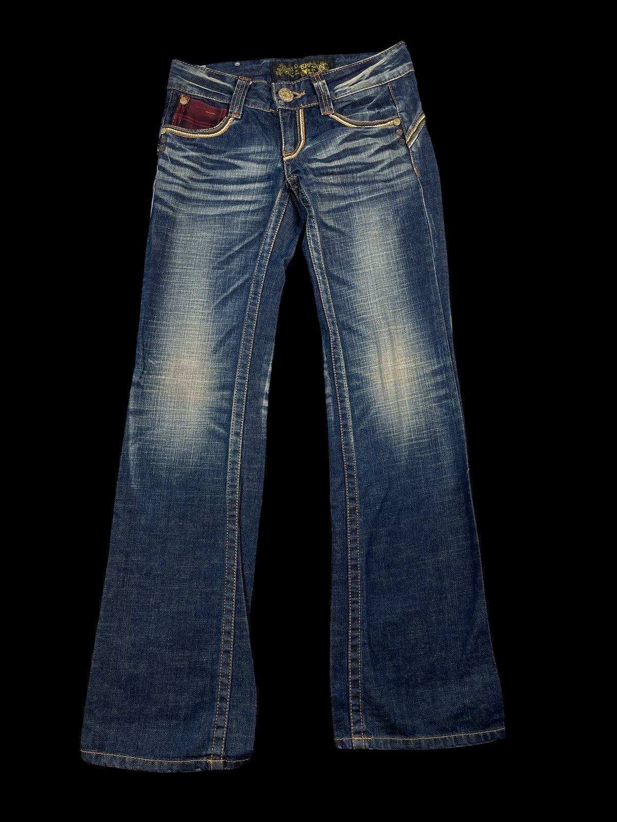 Red Pepper Low Waist Flared Damen (M)