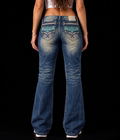 Red Pepper Backprint Flared Damen (S)