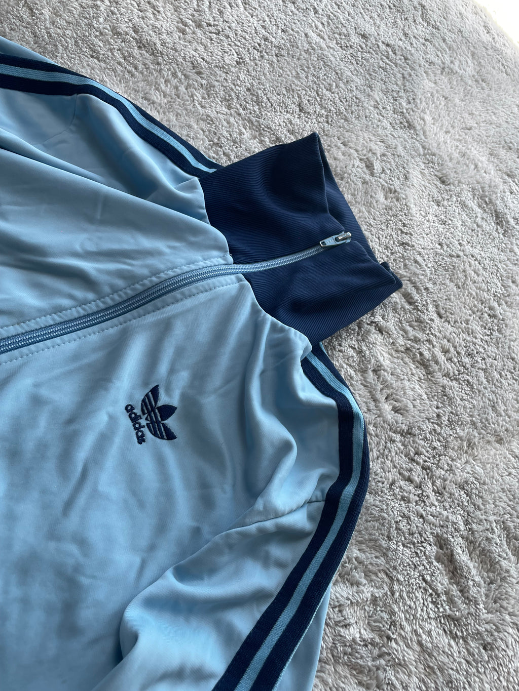 Adidas 90s Firebird Track Jacket | babyblue/blue (S)