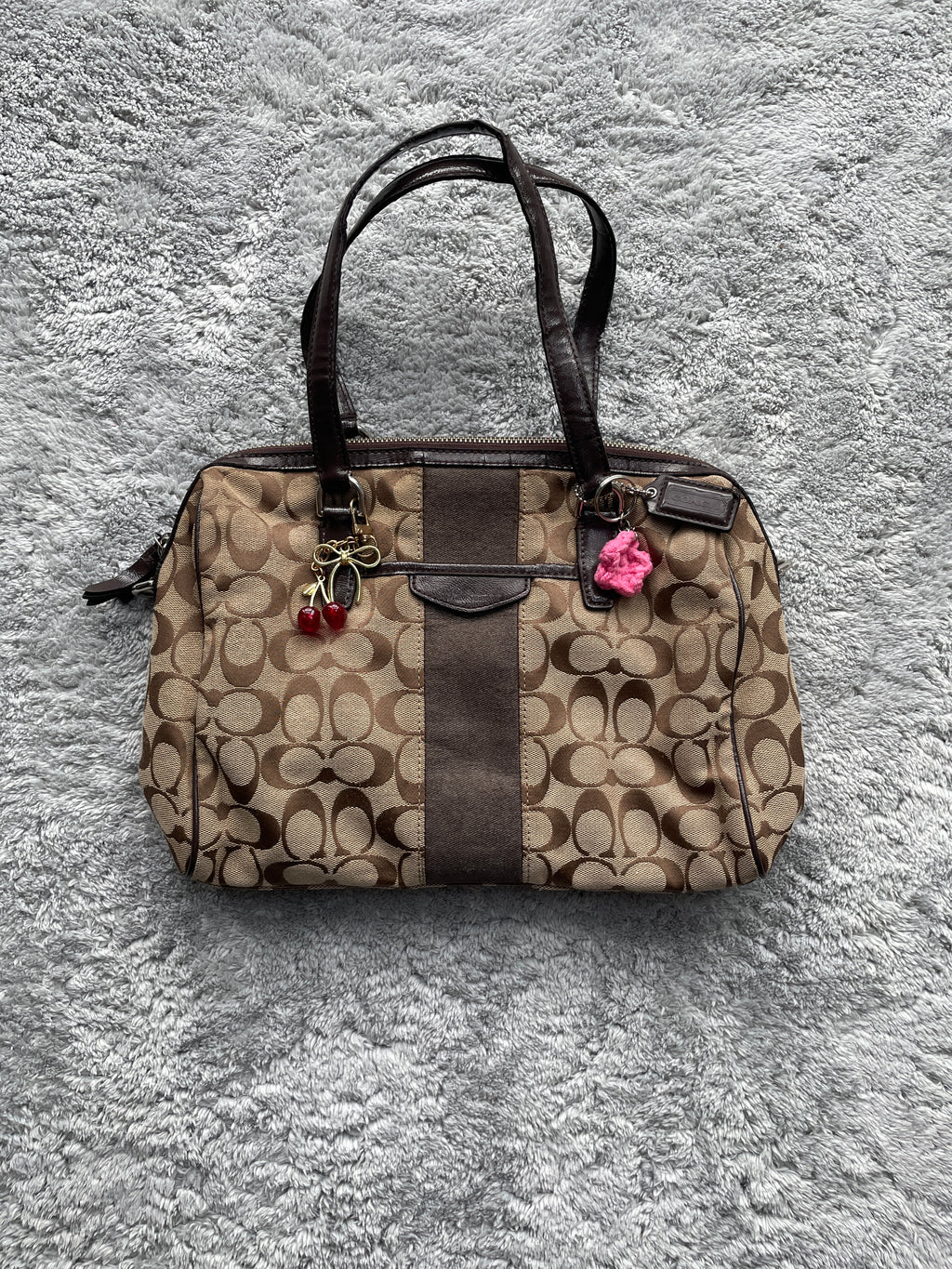 Coach Y2K Shoulder Bag Mini | Monogram | Cherry Charm