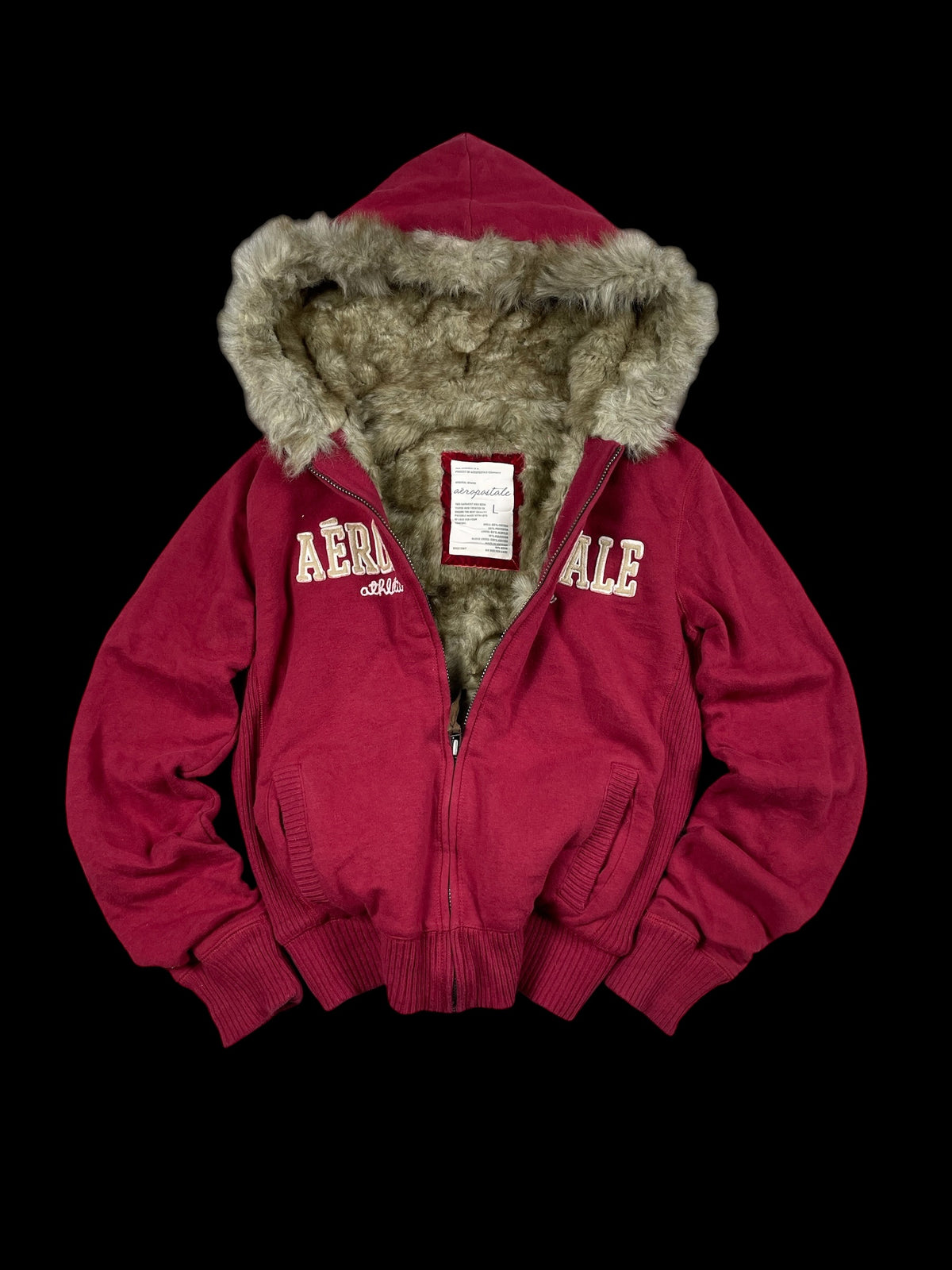 Aeropostale Vintage Fur Jacket (Damen S)