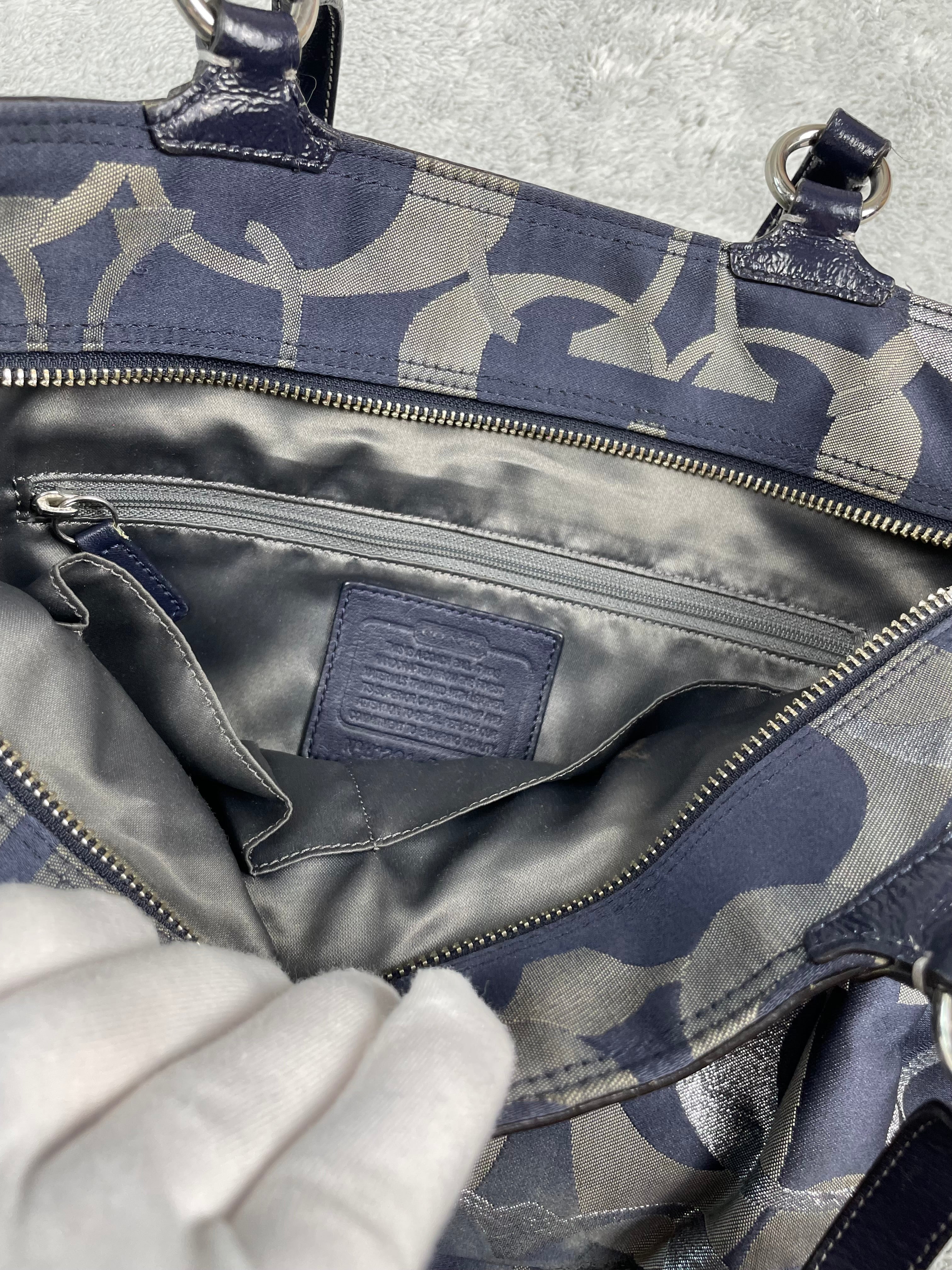Coach Y2K Soulder Bag | Silver/Blue Monogram | Rare Model