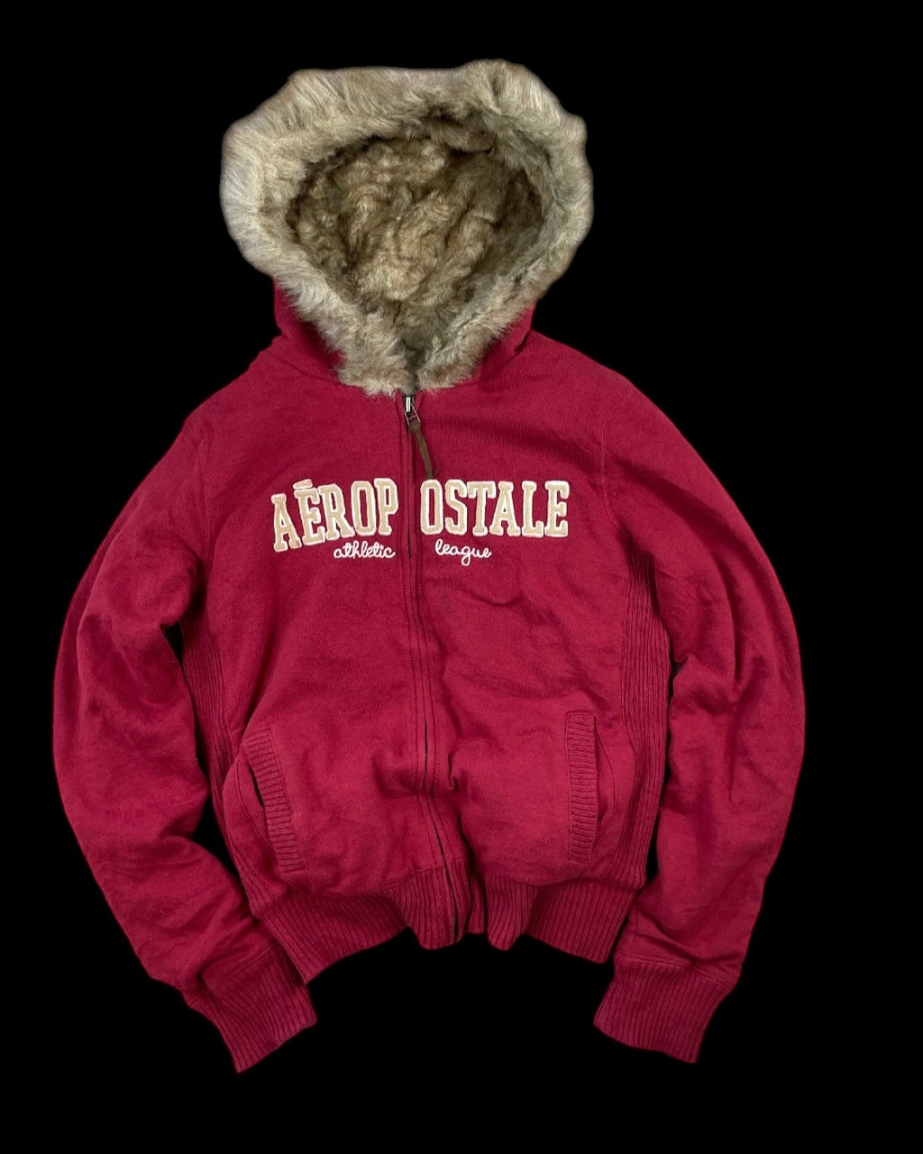 Aeropostale Vintage Fur Jacket (Damen S)