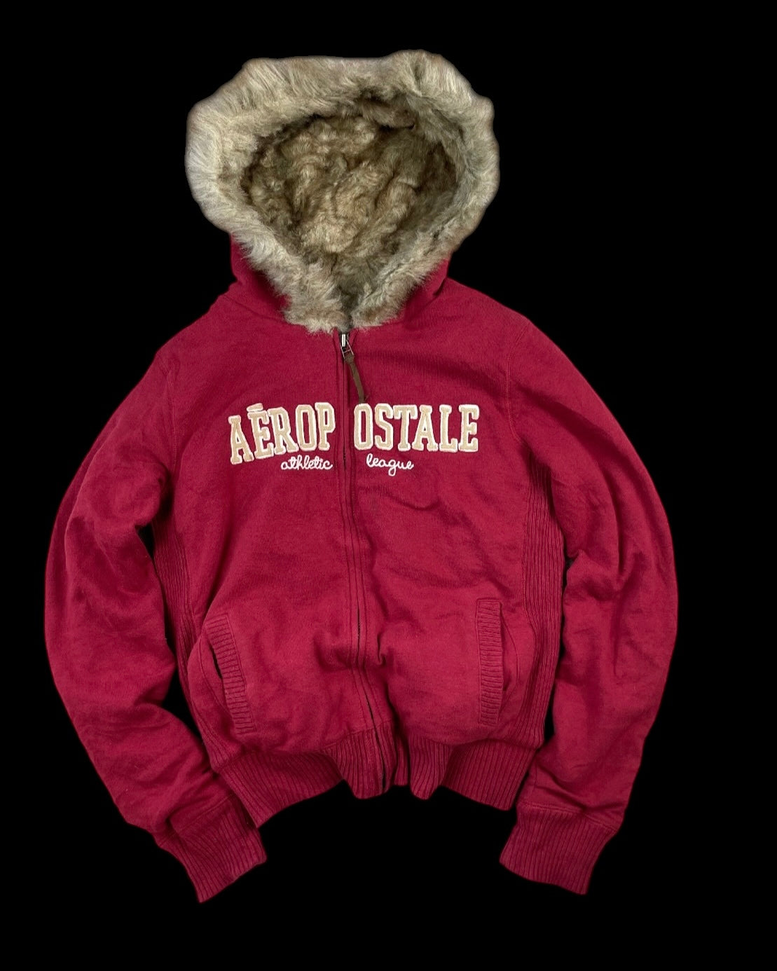 Aeropostale Vintage Fur Jacket (Damen S)