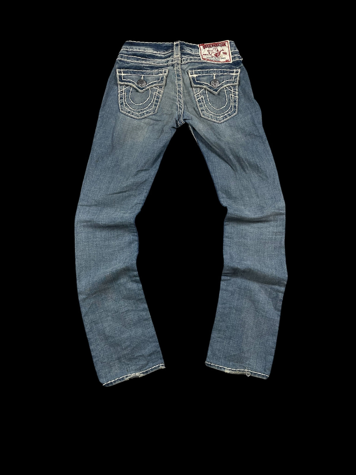 True Religion Women's Low-Rise Straight Leg Jeans (S/M)