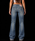 True Religion Women's Low-Rise Straight Leg Jeans (S/M)