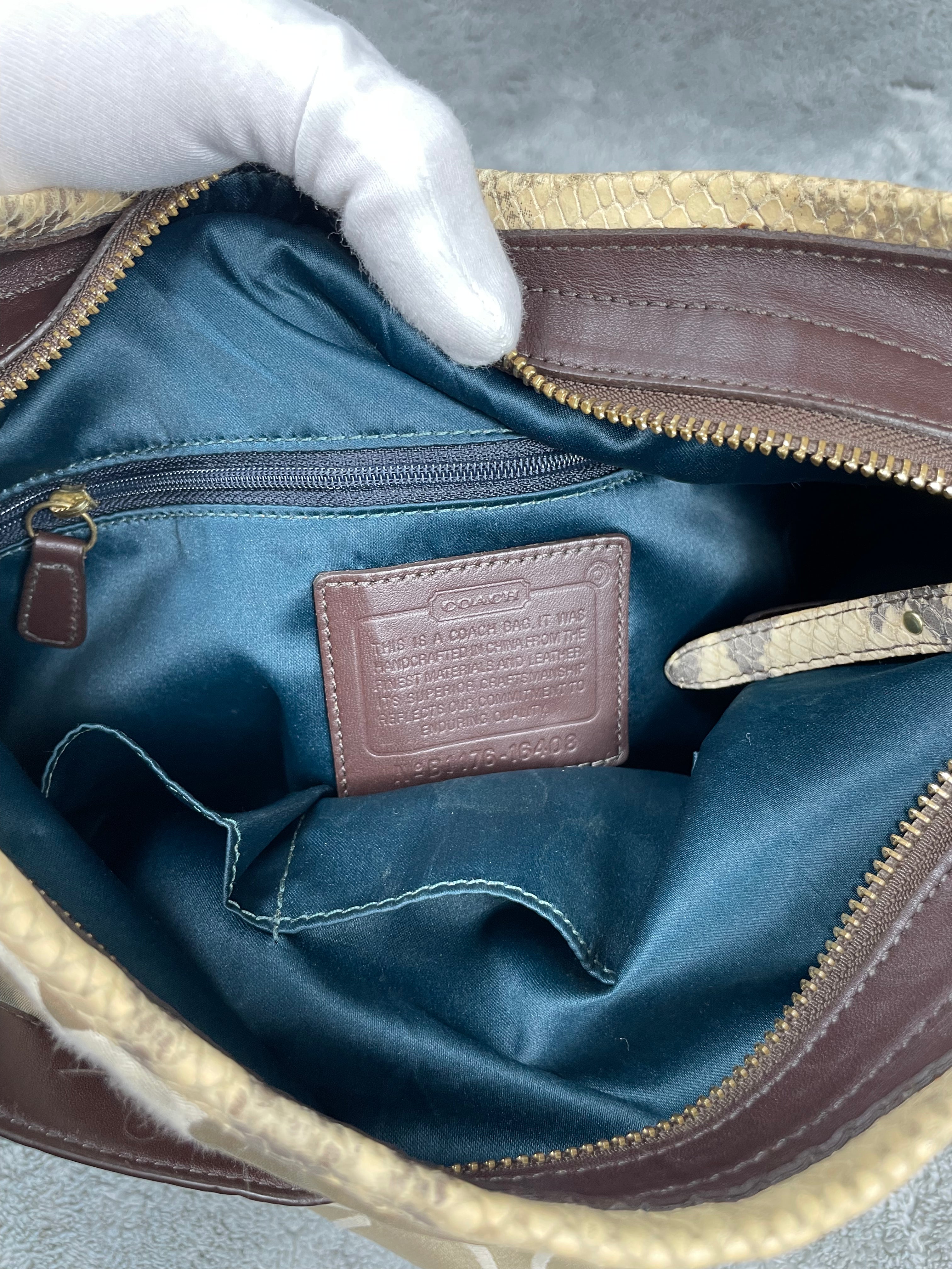 Coach Y2K Shoulder Bag | Monogram | Snake Leather Details