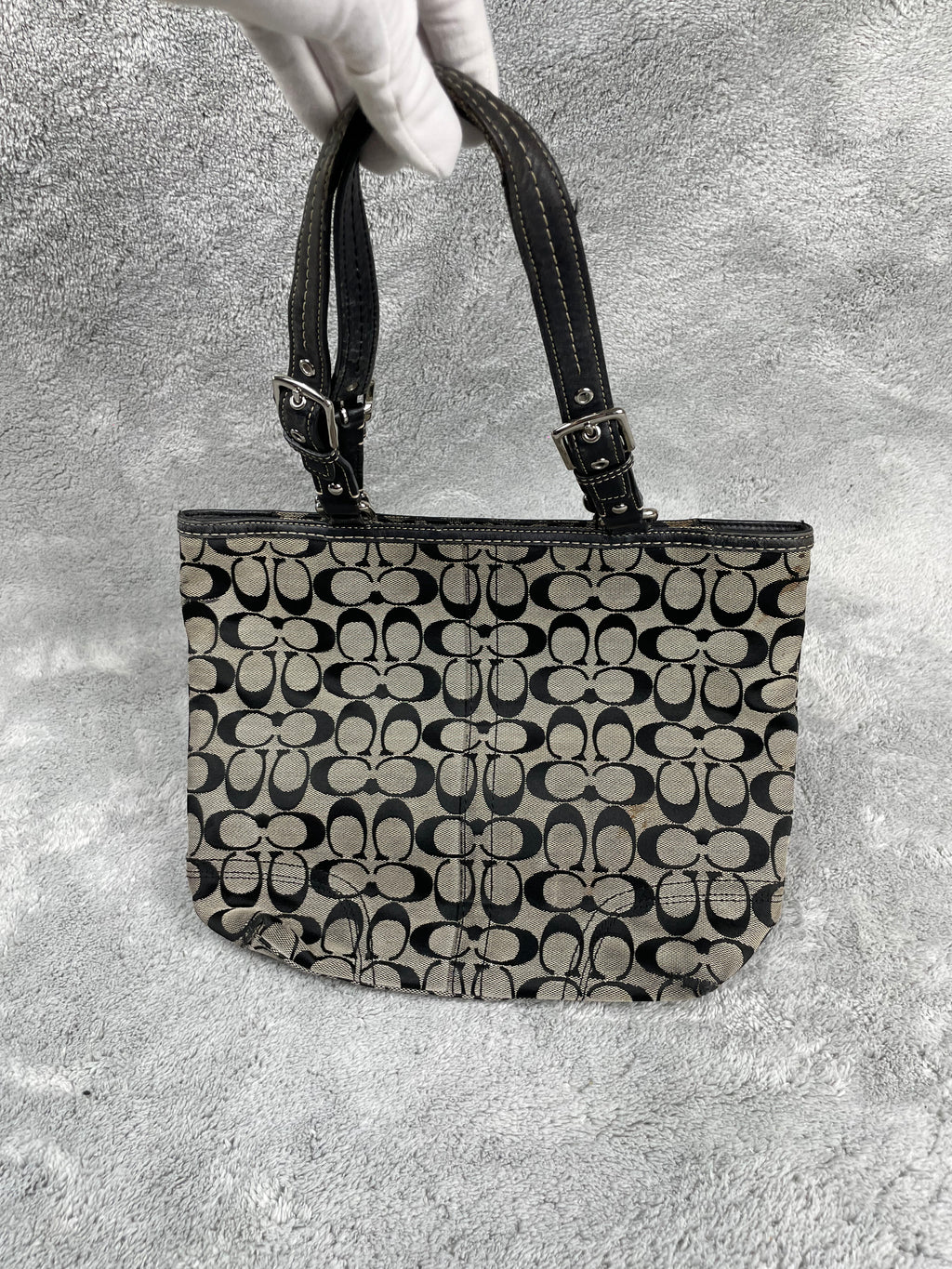 Coach Y2K Shoulder Bag | Signature Monogram | Magnet Closure