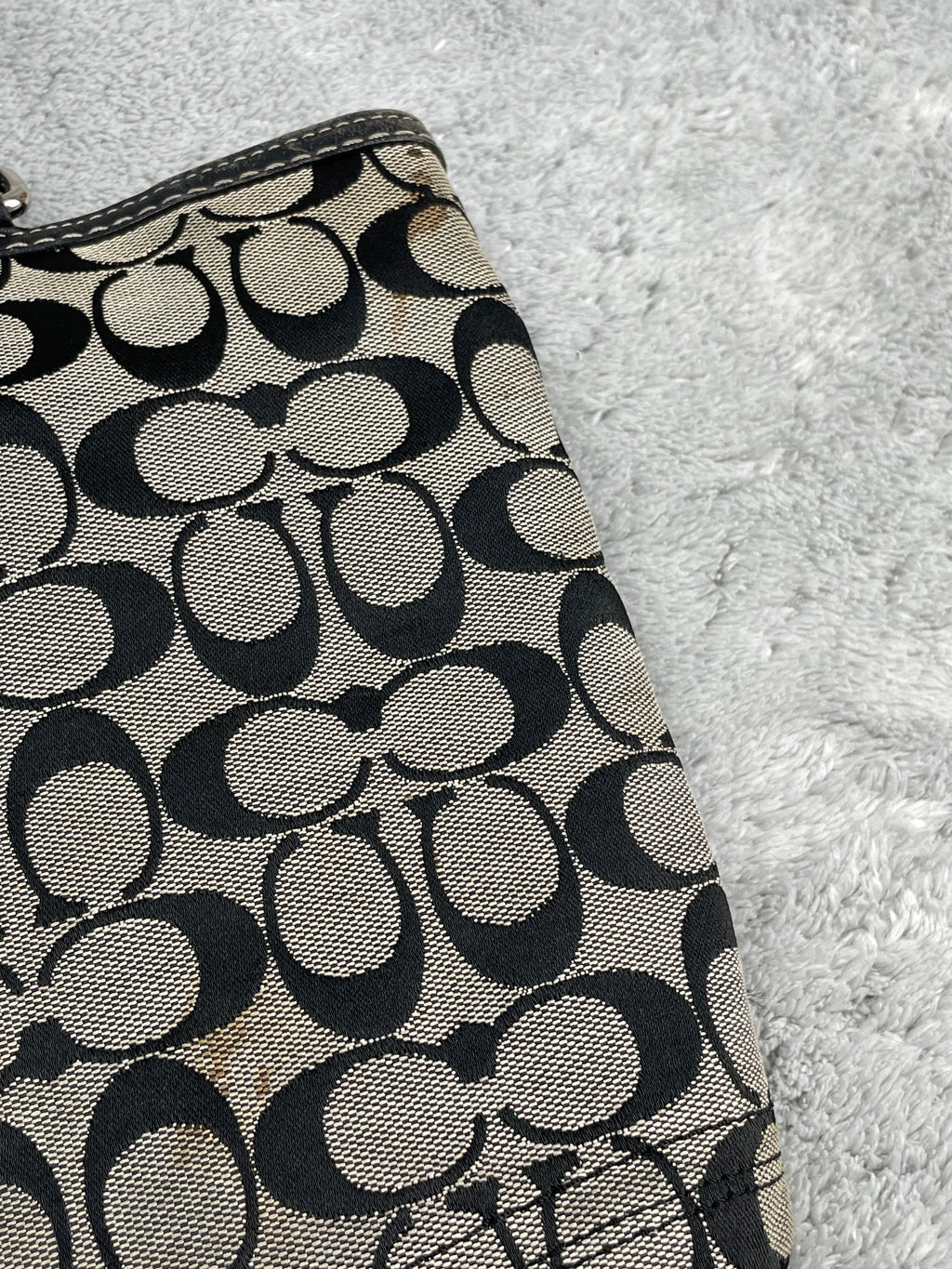 Coach Y2K Shoulder Bag | Signature Monogram | Magnet Closure