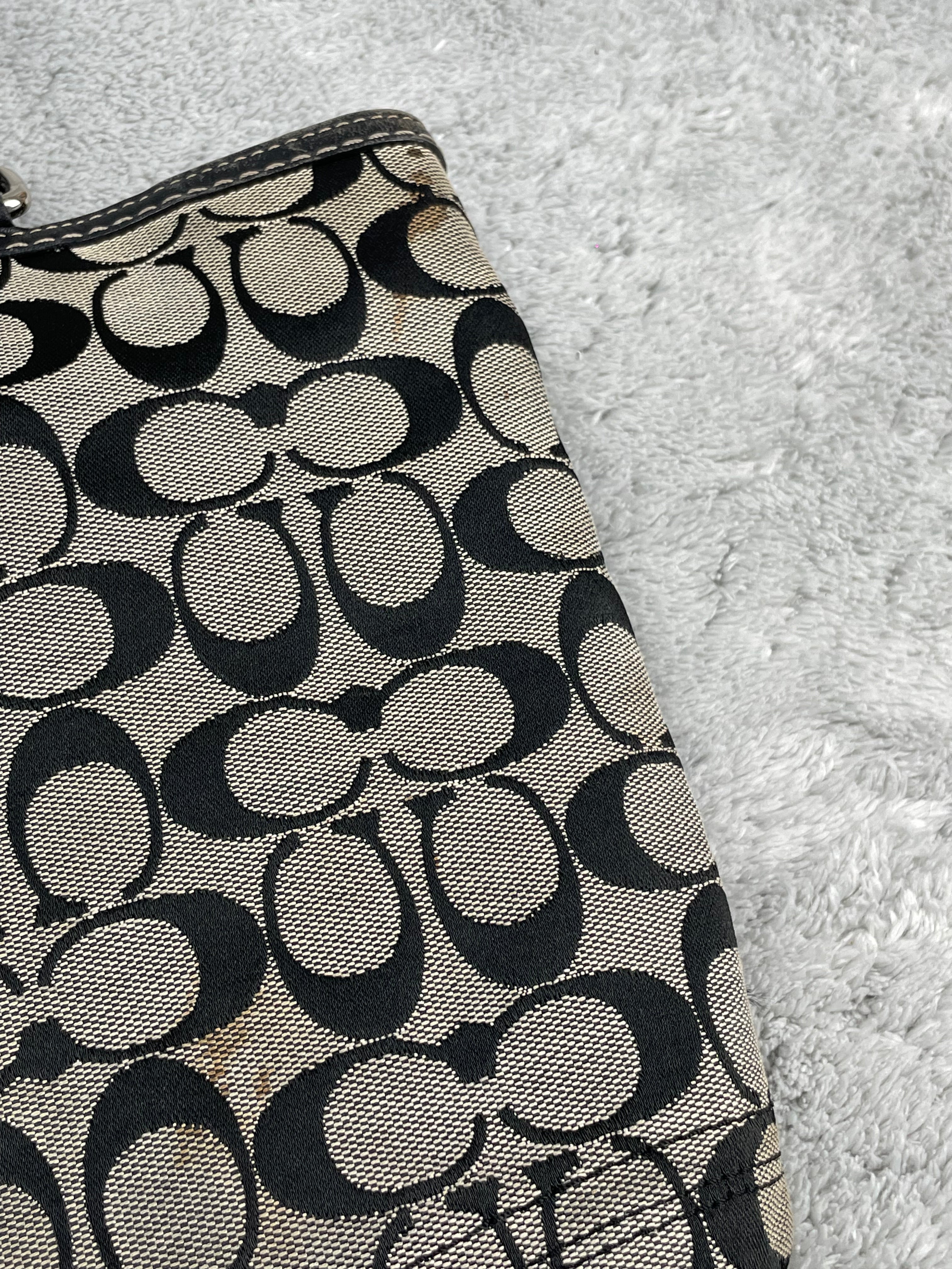 Coach Y2K Shoulder Bag | Signature Monogram | Magnet Closure