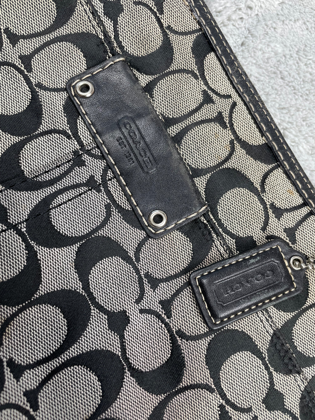 Coach Y2K Shoulder Bag | Signature Monogram | Magnet Closure