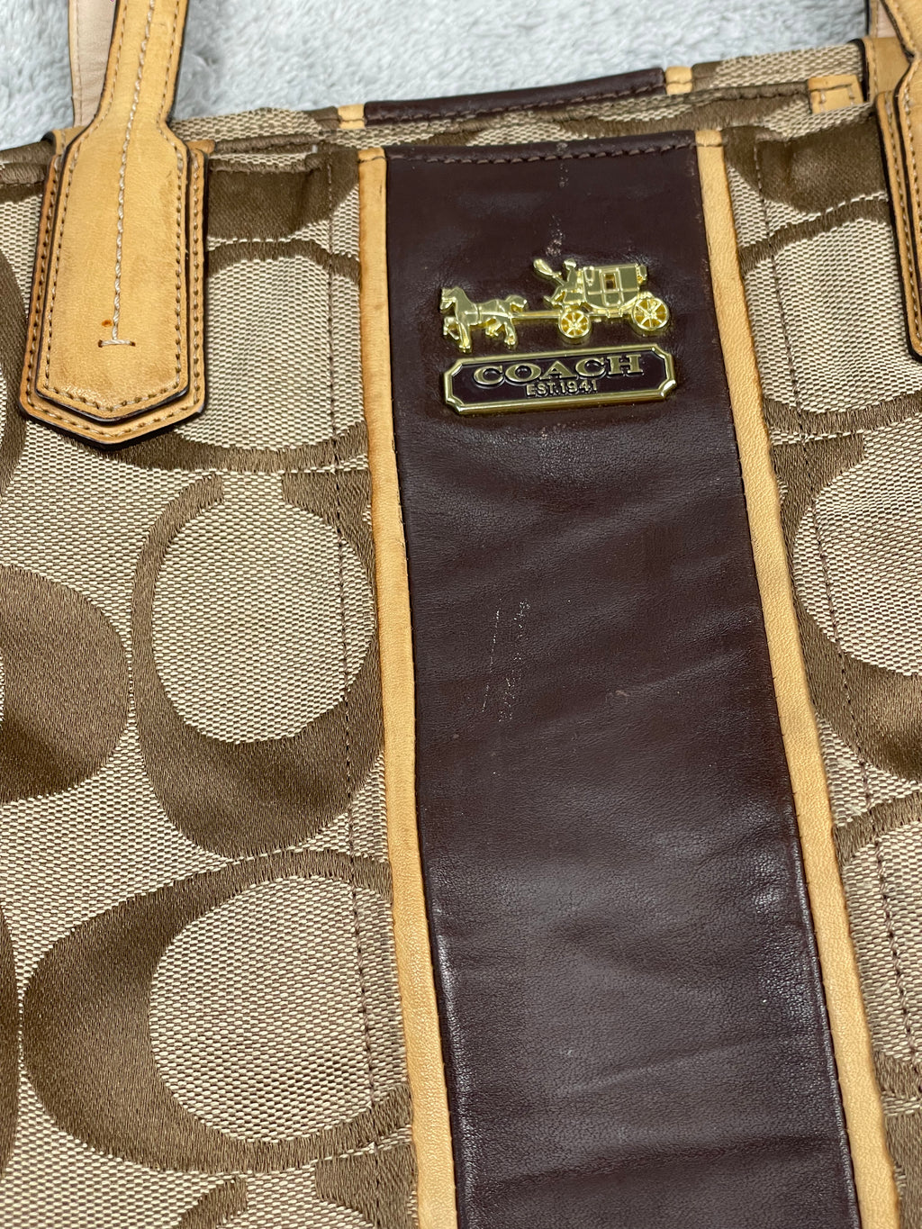 Coach Y2K Shoulder Bag | Signature Monogram | Horse Logo