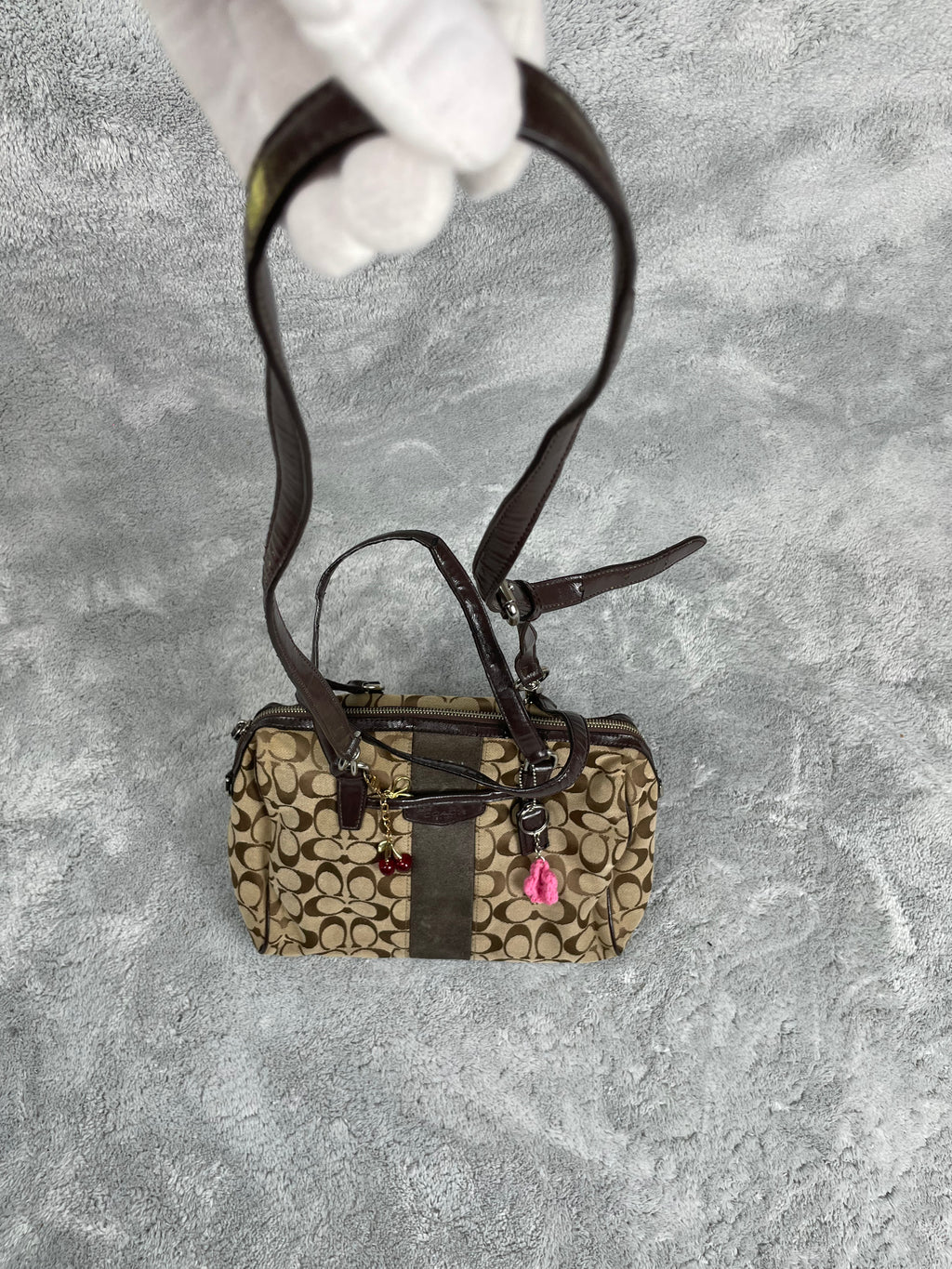 Coach Y2K Shoulder Bag Mini | Monogram | Cherry Charm