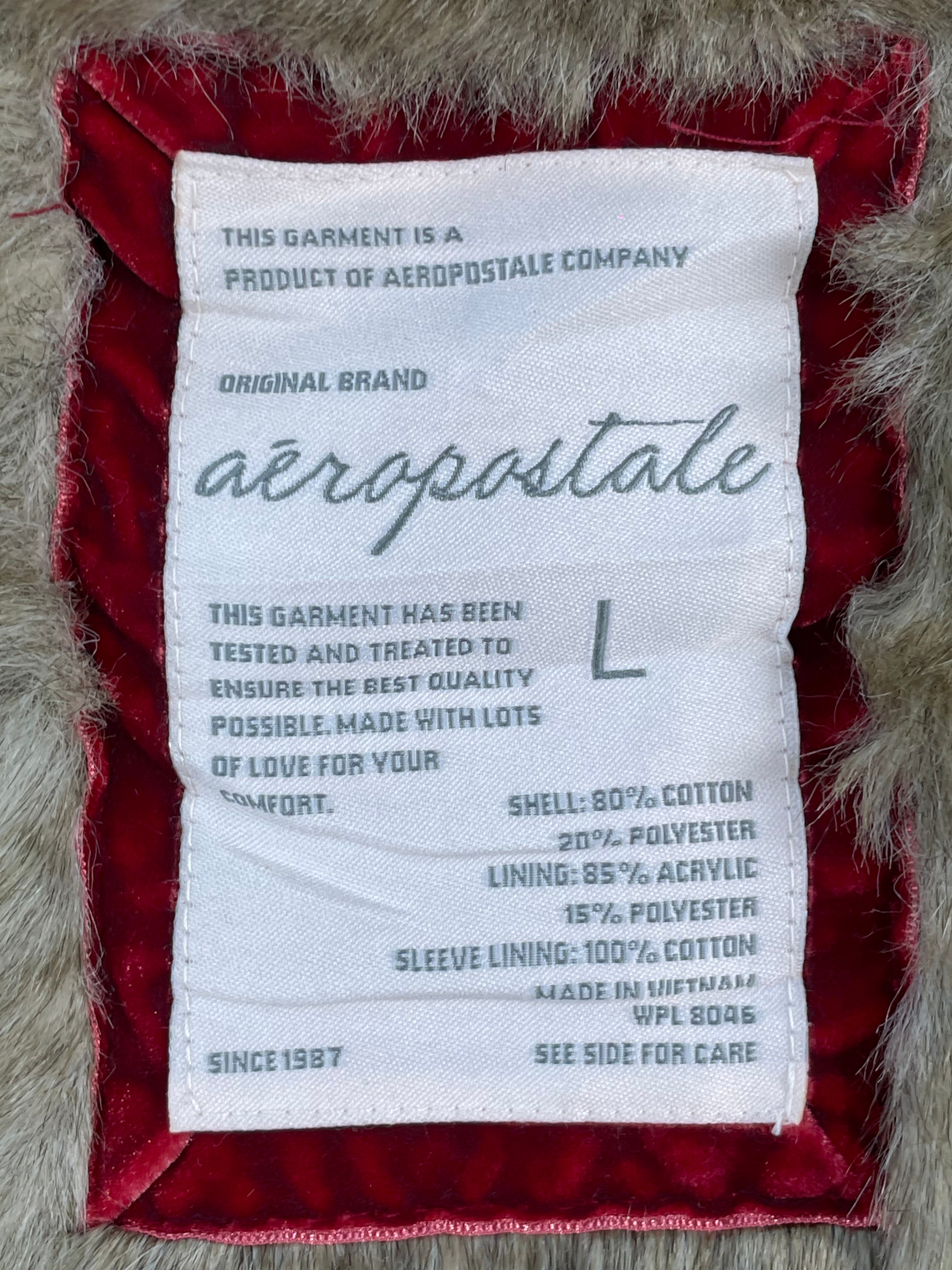 Aeropostale Vintage Fur Jacket (Damen S)