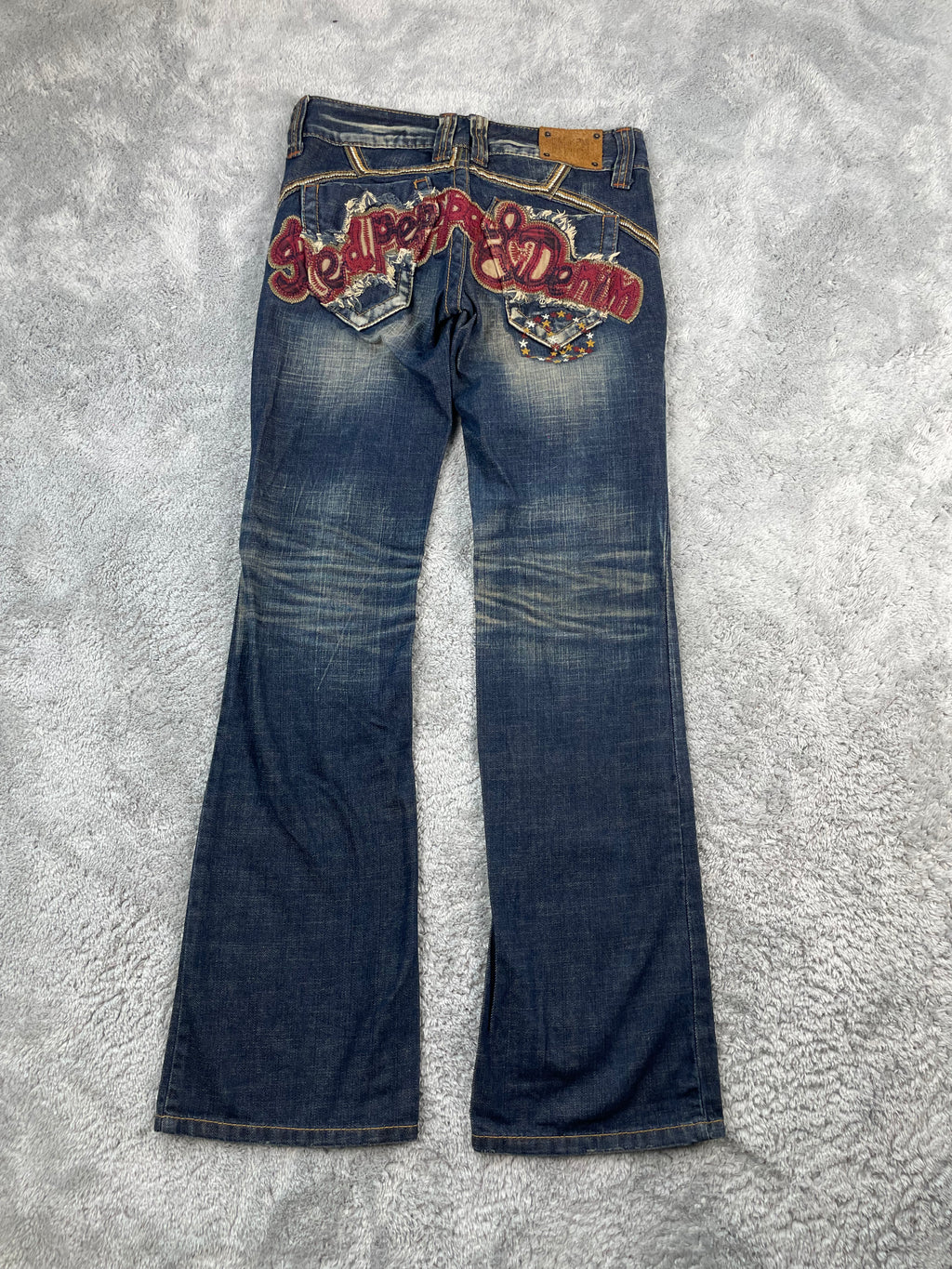 Red Pepper Low Waist Flared Damen (M)