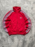 Adidas Firebird Trackjacket | rot/babyblue (S)