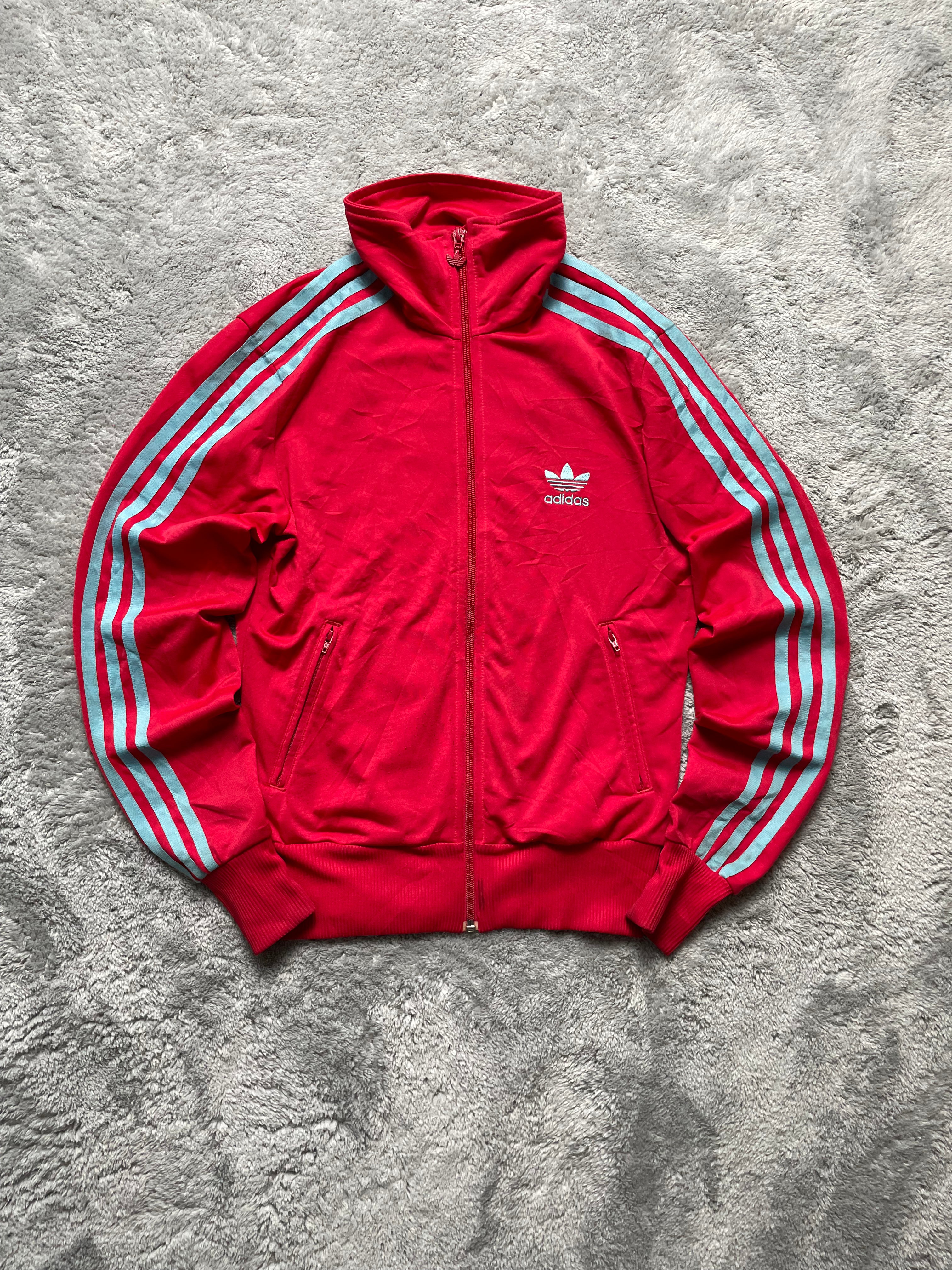 Adidas Firebird Trackjacket | rot/babyblue (S)
