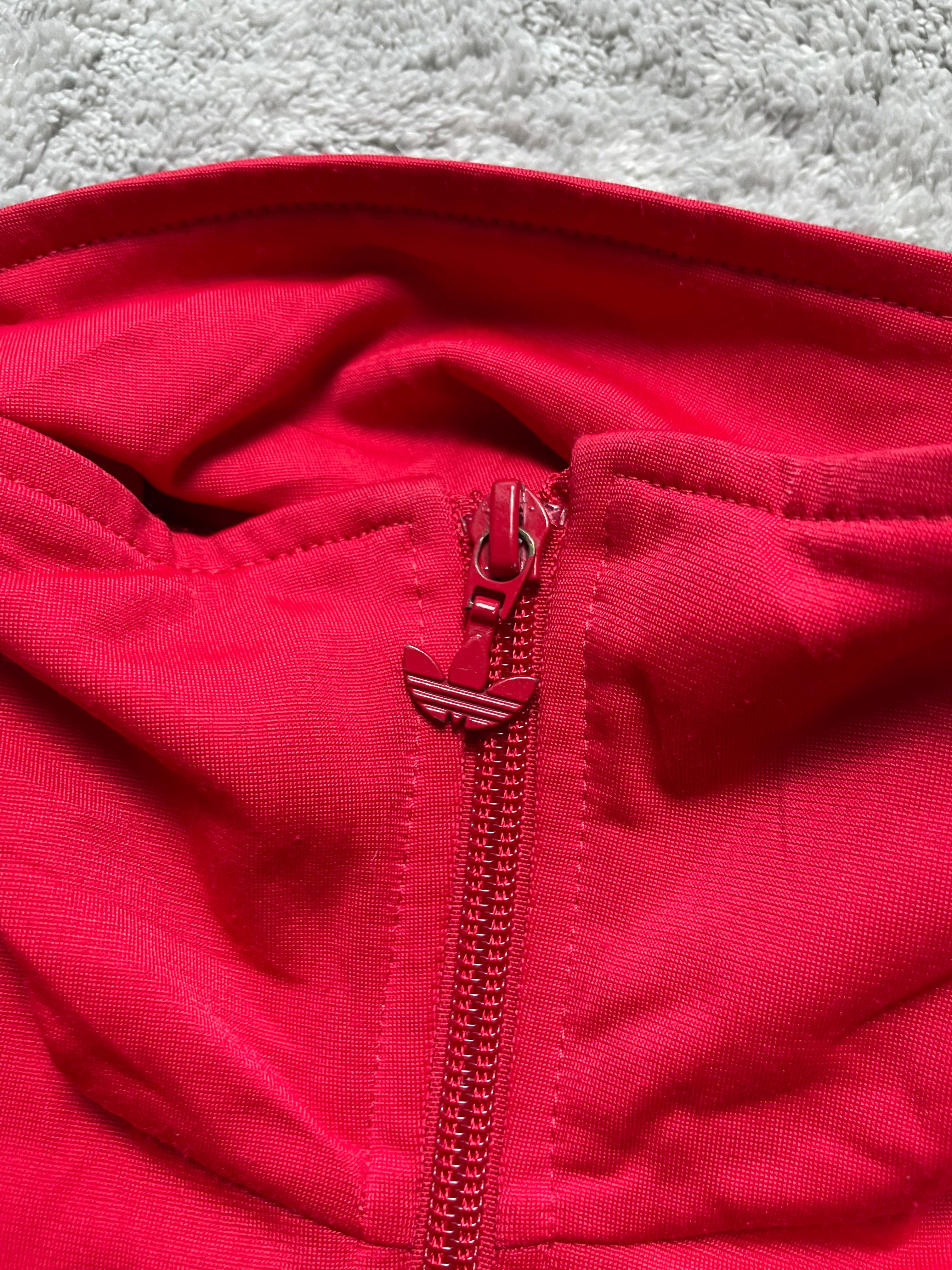 Adidas Firebird Trackjacket | rot/babyblue (S)