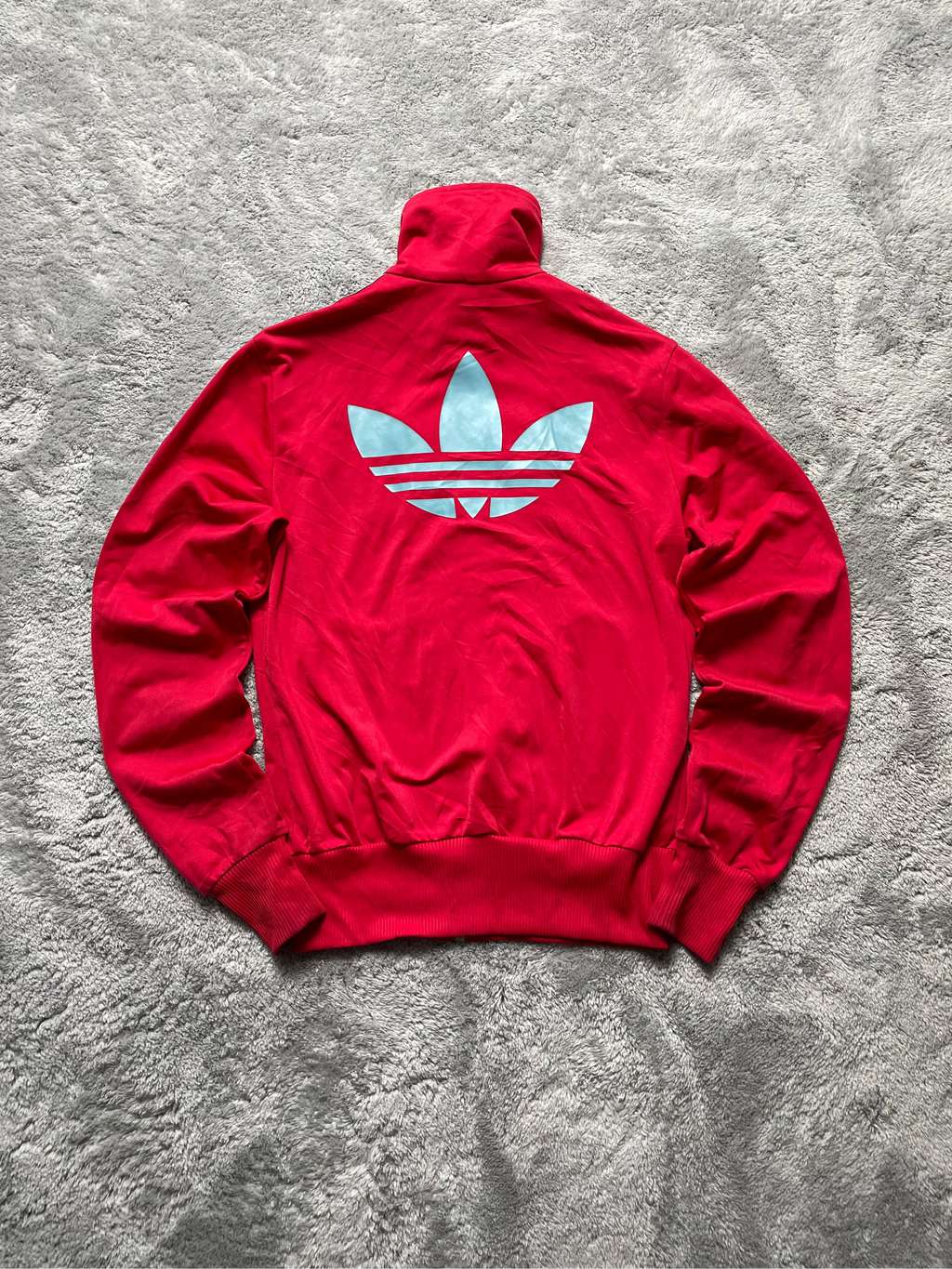 Adidas Firebird Trackjacket | rot/babyblue (S)