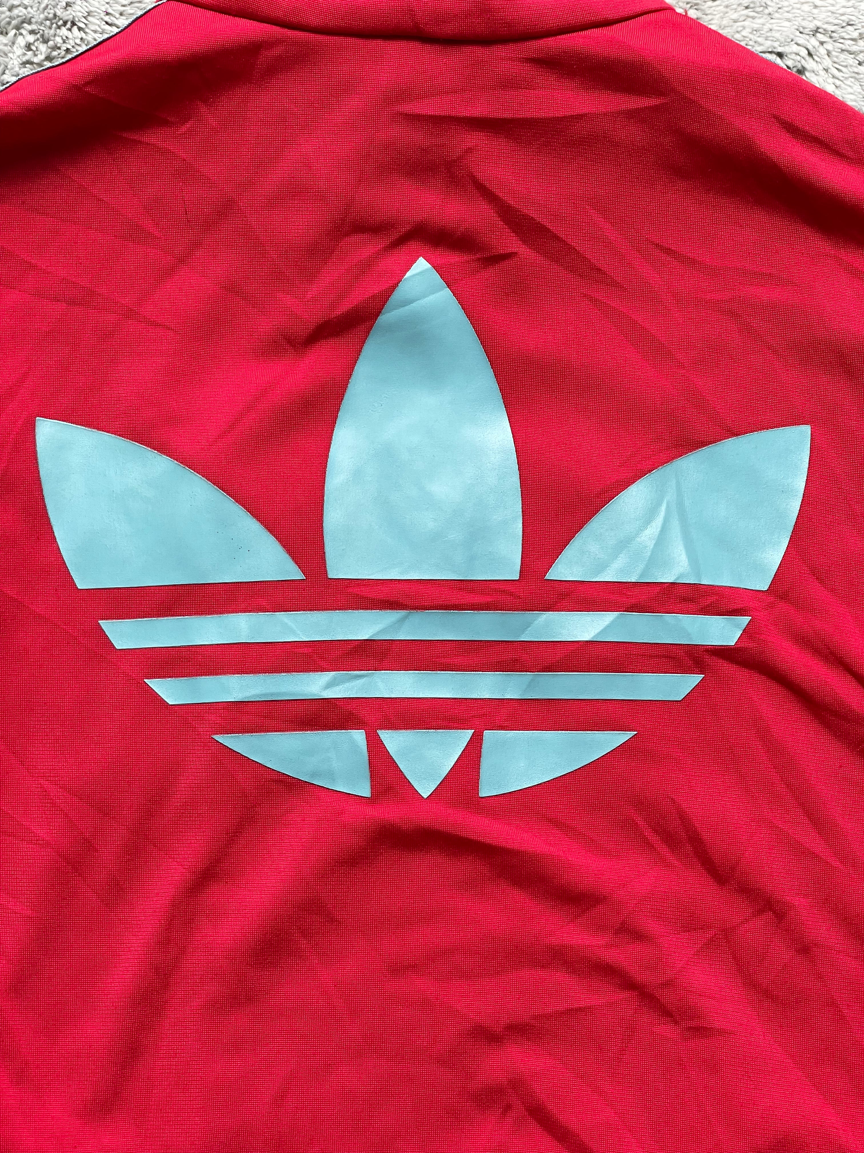 Adidas Firebird Trackjacket | rot/babyblue (S)