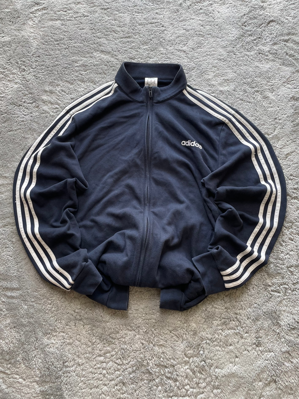 Adidas 2000er Trackjacket Navy/Weiß (L)