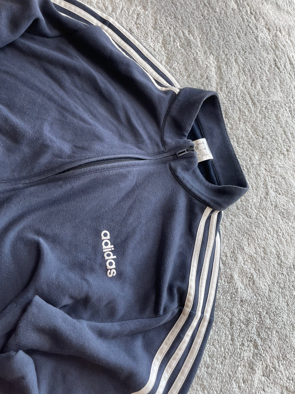 Adidas 2000er Trackjacket Navy/Weiß (L)
